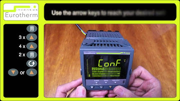How to set up sensor input on a Eurotherm 3504 controller