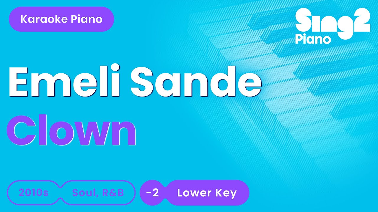 Emeli Sandé - Clown (Lower Key) Piano Karaoke