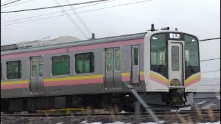 E129系B17編成 428M 吉田→新潟→長岡【4K】