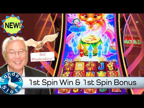 Dancing Drums Dragon Slot Machine First Spin Bonus