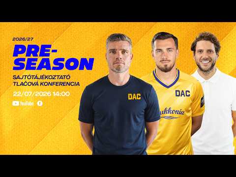 DAC 1904 | Tlačová konferencia | Sajtótájékoztató | Press conference — football video
