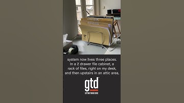 Get your paper based filing system in order. #gtd #getthingsdone #mindlikewater