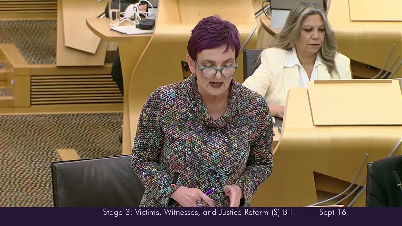 Stage 3 Debate: Victims, Witnesses, and Justice Reform (Scotland) Bill (Part 1) - 16 September 2025