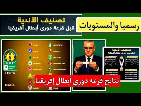 قرعه دوري ابطال افريقيا 2025 الدور التمهيدي المستويات والمواجهات القادمه دوري ابطال افريقيا