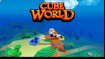Cube World Beta Title Screen