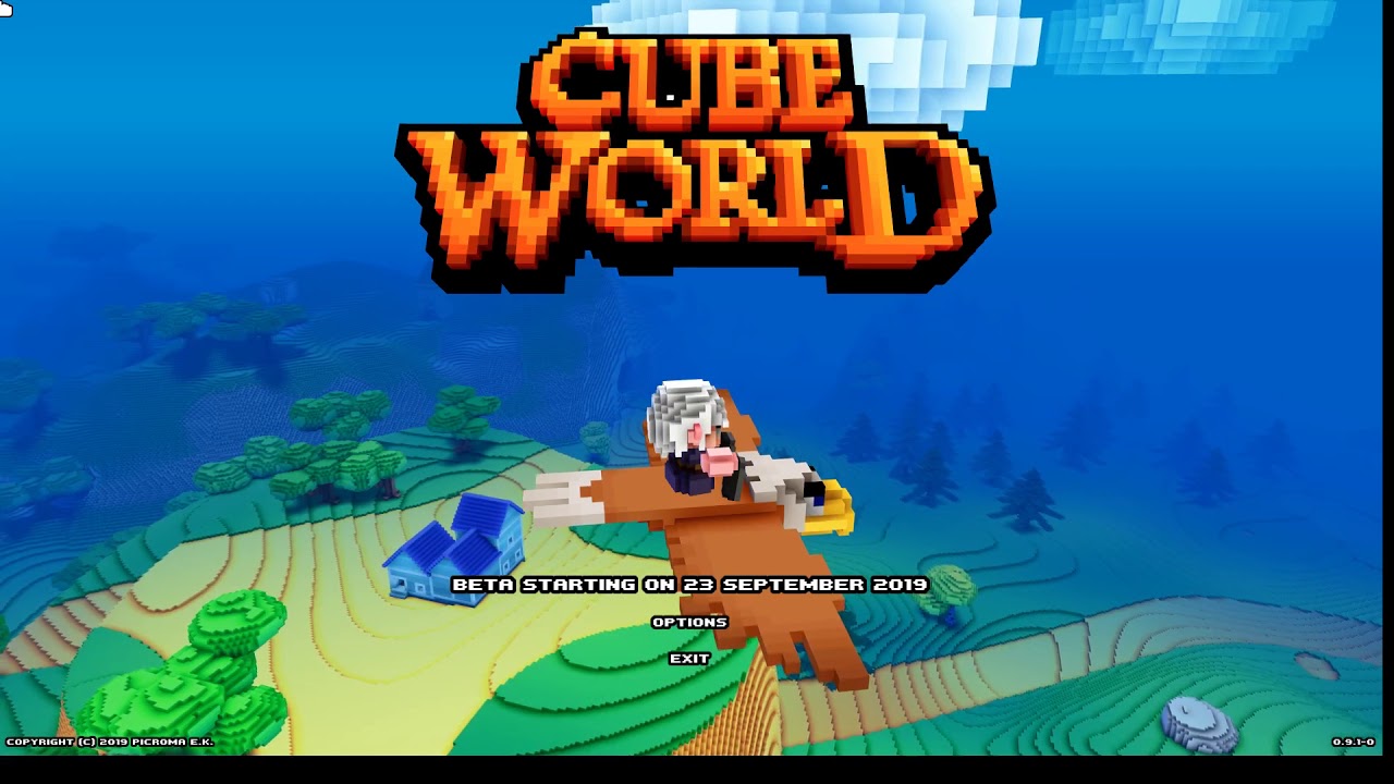 Cube World Beta Title Screen