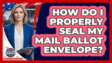 How Do I Properly Seal My Mail Ballot Envelope?