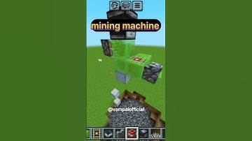 Minecraft mining machine #minecraft #shorts #trending #vempaioffical