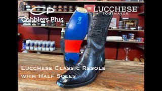 Lucchese Classic- Resoled with a JR Leather Half Sole and Triumph Toe Plates