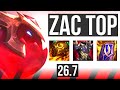 ZAC vs K'SANTE (TOP) | 43K damage | EUW Master | 26.7