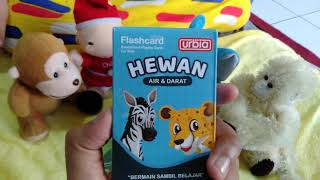 Cara  dan Tutorial belajar anak anak dengan kartu Urbia Flashcard || angka,huruf & hijaiyah