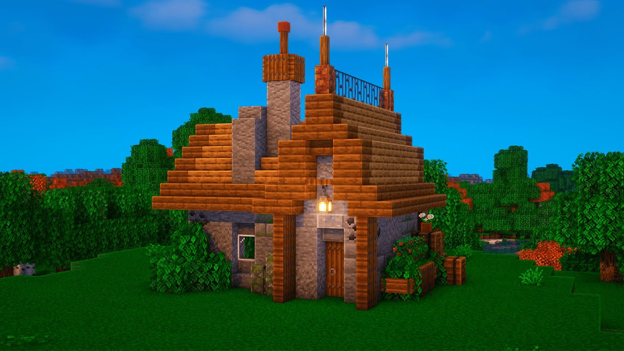 Minecraft | How to Build a Starter Survival House - YouTube