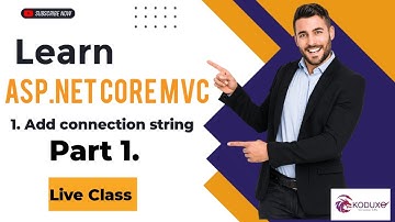 How to Add Connection String in Your ASP.NET Core MVC Application | Live Class | Step-by-Step Guide