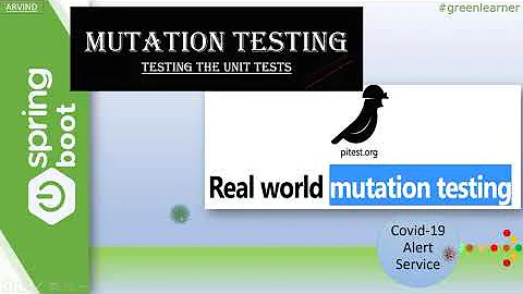 JUnit to Mutation Testing | PIT - Java Library | Mutation Testing | PIT + Spring Boot - Handson ⌨