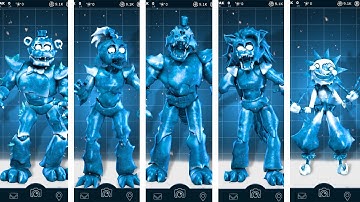 FNAF AR Frosted Security Breach Animatronics Workshop Animations