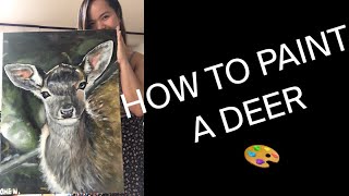 HOW TO PAINT A DEER| ACRYLIC PAINTING | TUTORIAL | ART