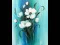 Easy Acrylic Painting, Flowers, Blending Acrylics, Einfach Malen, Farben verblenden, Blumen, V351
