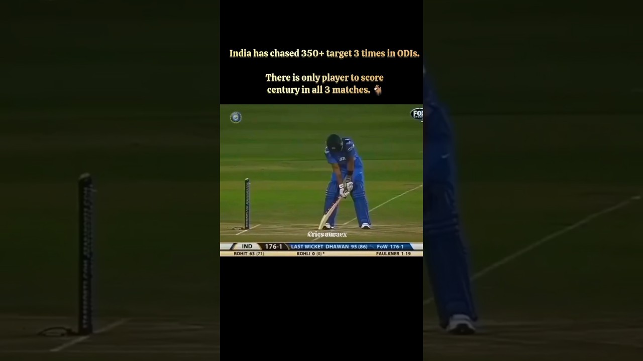 There is only player to score century in all 3 matches. 🐐