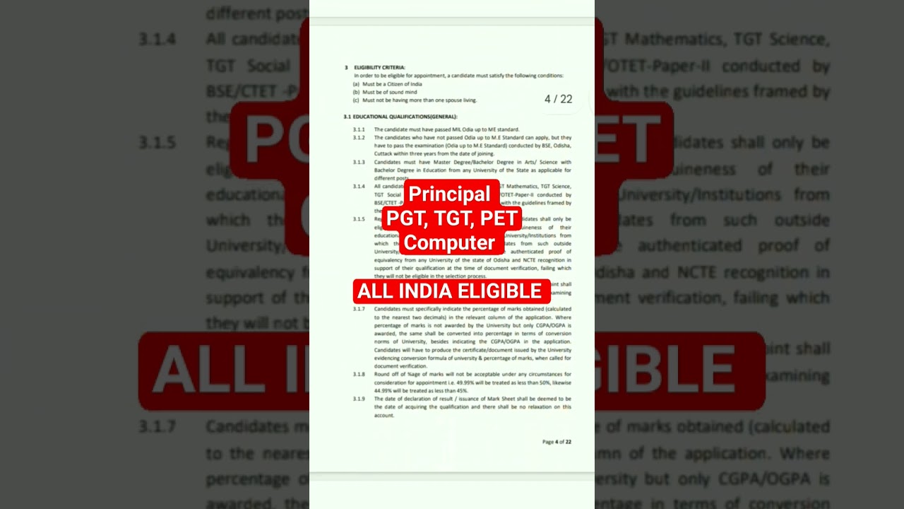 OAVS Teacher Recruitment 2024 