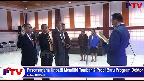 Pascasarjana Unpatti Memiliki Tambah 2 Prodi Baru Program Doktor #pascasarjana