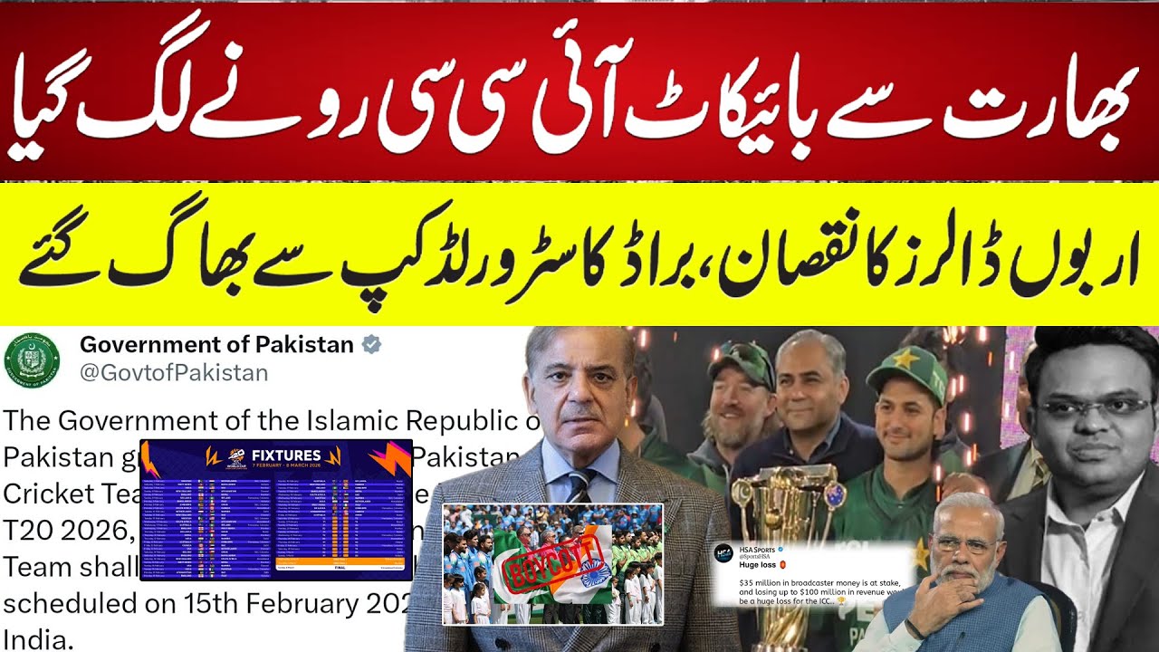 Pakistan Boycotts World Cup Match Against India | ICC in Trouble, Billions at Stake , Financial Loss