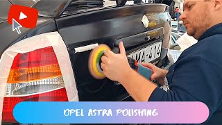 17 year old Opel Astra's exterior cleaning, polishing and application of paint protection