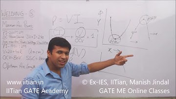 Welding, Part-5, GATE Mechanical Crash Course, Maximum Arc Power