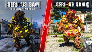 Serious Sam Siberian Mayhem Vs Serious Sam 4 - Direct Comparison Attention To Detail & Graphics