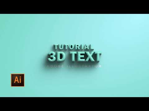 How to Create 3D Text | Cara Membuat 3D Text dengan Mudah | Adobe Illustrator Tutorial