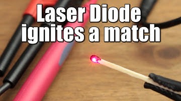 Laser Diode from DVD Burner ignites a match !