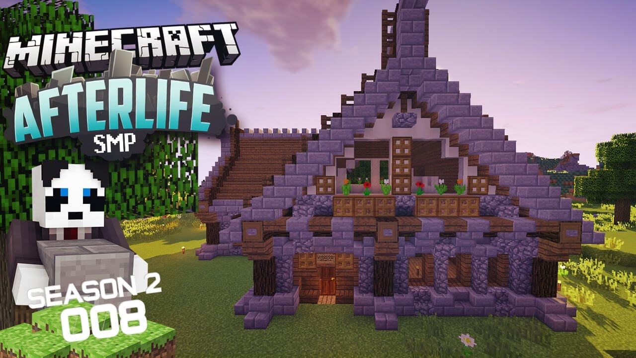  Minecraft  AfterLife SMP S2E8 Building A Spawn  House  