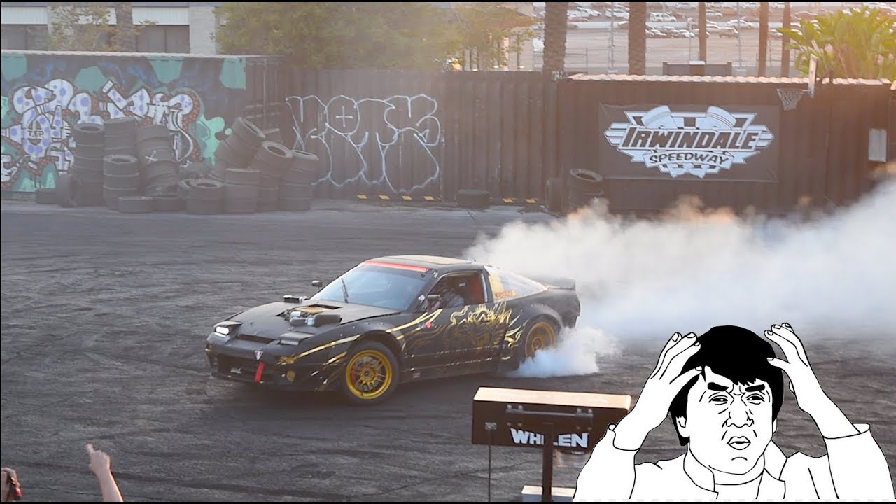 ASIAN DRIFTING LEVEL: 1000! Supercharged LS Swap 240SX INSANE Burnout & Drift ft. SpikeDrift