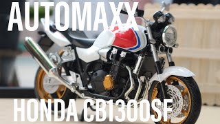 HONDA CB1300SF/  REVIEW DIECAST MINIATURE MOTORCYCLE AUTOMAXX  1/12 (ENGLISH LANGUAGE)