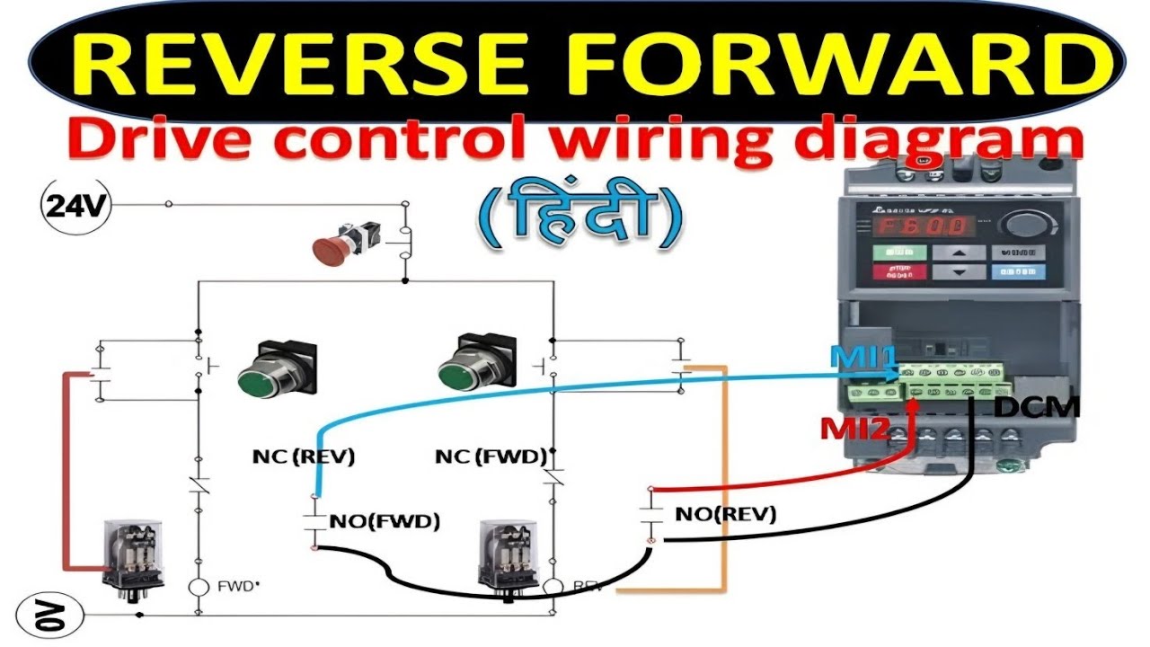 Delta VFD Run Forward and Reverse Directions Through DVP 14ss2 PLC, And ...