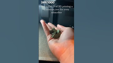 Day 5 of 3D printing a Christmas tree for every subscriber #3dprinting #christmas