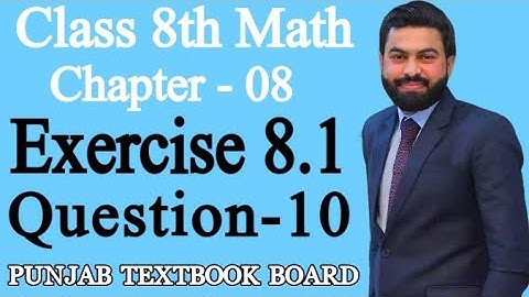 Class 8th Math Unit 8-Exercise 8.1 Question-10 E.X 8.1 Q10- 8th Math Practical Geometry - PTBB