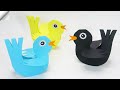 Moving paper birds | Easy paper toys