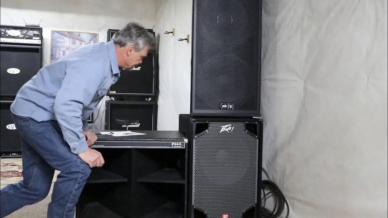 Peavey FH1 Sub Enclosure 1504 Black Widow Old School Subwoofer YouTube