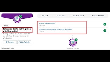 Salesforce Contracts Integration with Microsoft 365 | Salesforce Trailhead