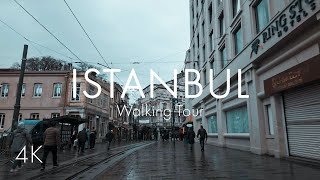 Istanbul | City Center | Walking Tour | 4K