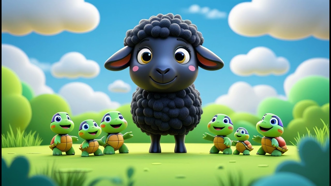 🐑 Baa Baa Black Sheep and the Tiny Turtles | Nursery Rhymes & Kids Songs
