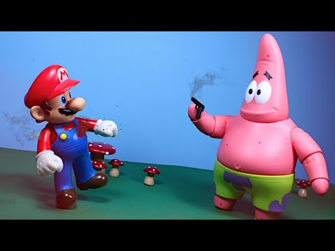 Patrick Shoots Mario - Stop Motion