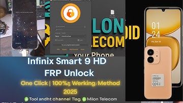 Infinix Smart 9 HD (X6532C) FRP Unlock | Pin & Pattern Remove One Click TSM-Tool Pro Milon Telecom