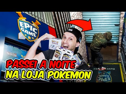 PASSEI A NOITE NA LOJA DE CARTAS POKEMON EPIC GAME