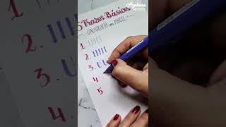 ✍️ 5 EJERCICIOS de CALIGRAFÍA con ROTULADOR DE PINCEL #lettering #brushcalligraphy #brushpen #shorts