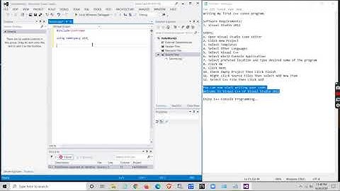 Writing my first C++ console program