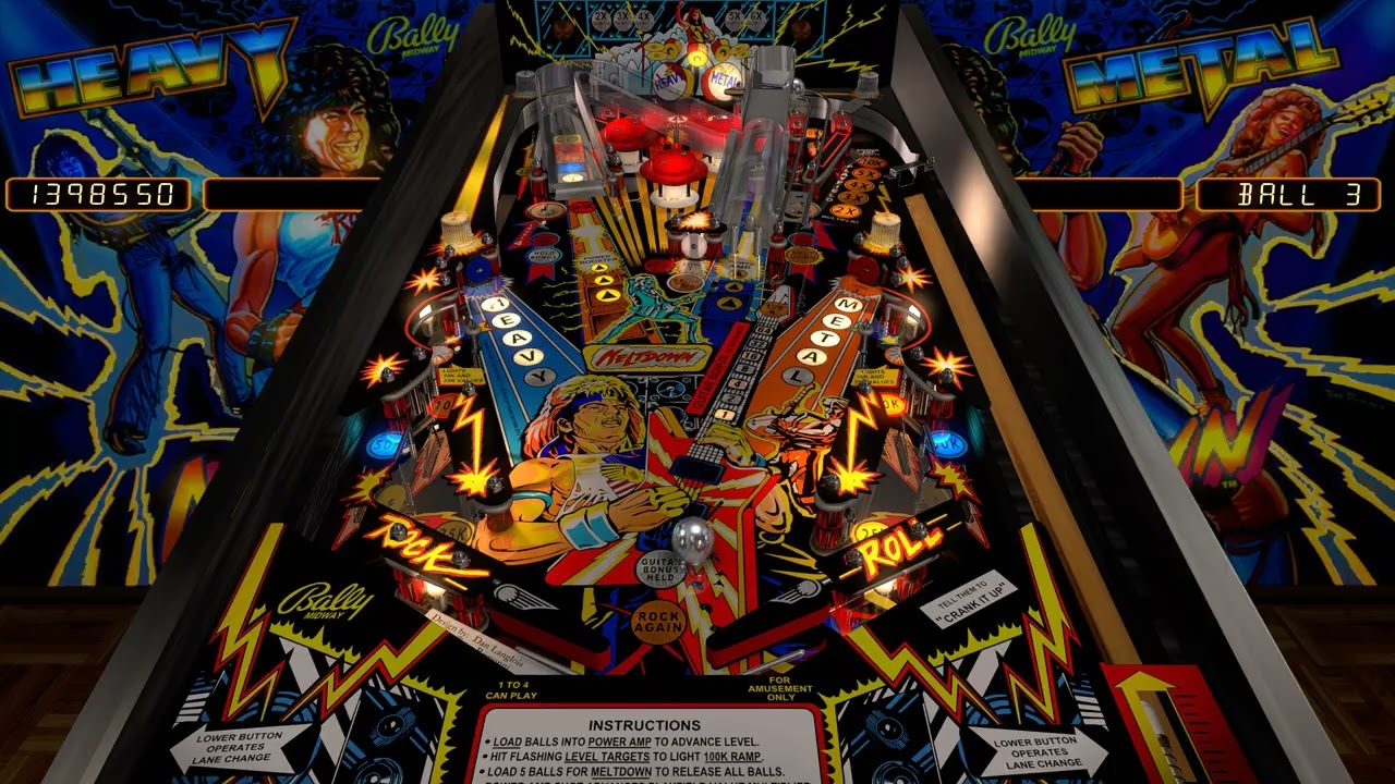 Visual Pinball - Heavy Metal Meltdown (Bally 1987) - YouTube