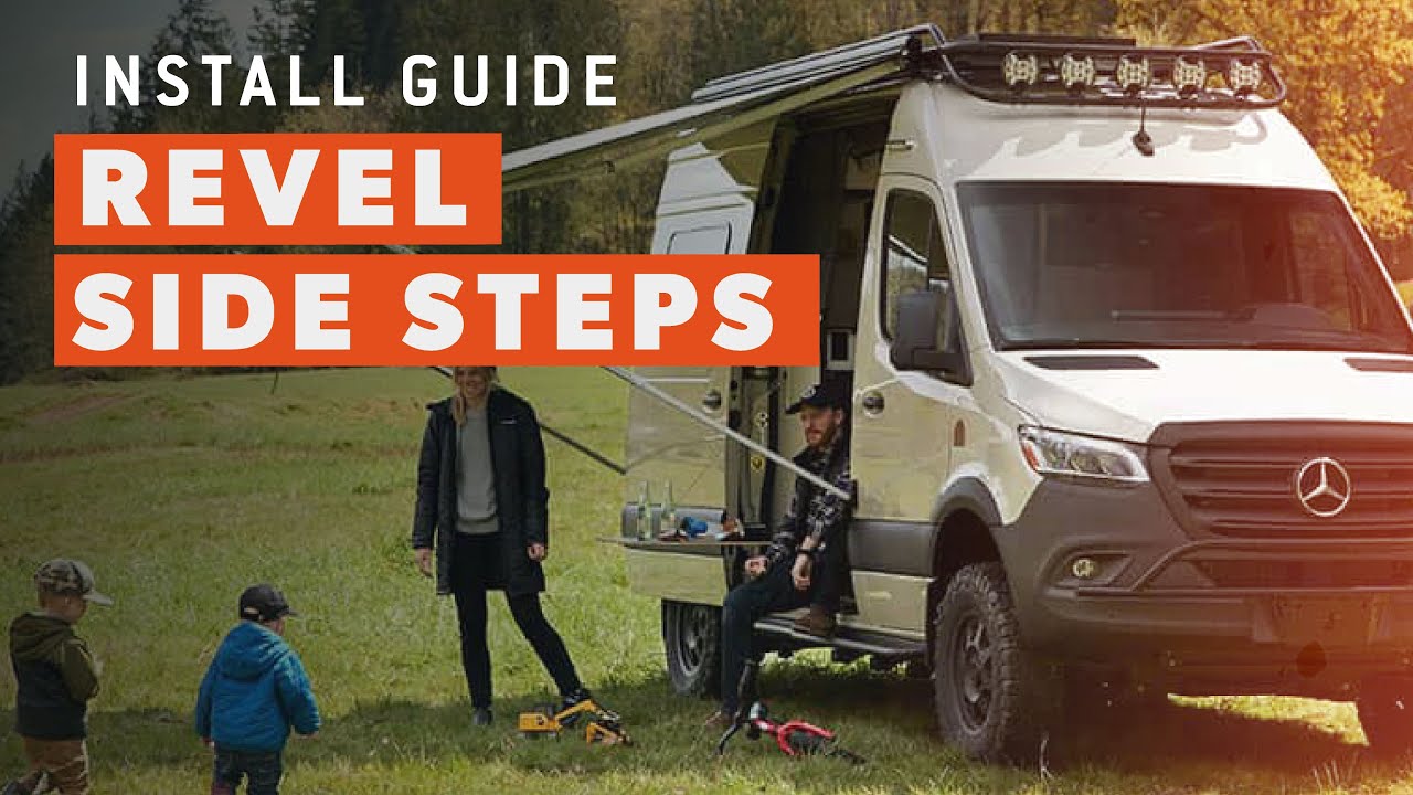 Flatline Van Co. Winnebago Revel Side Step Installation Video - YouTube