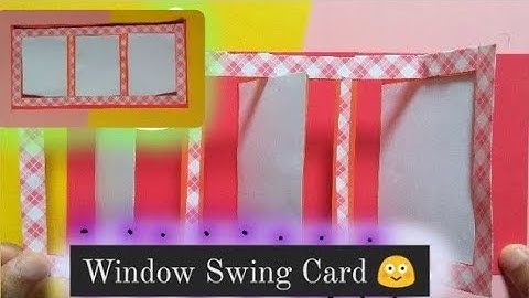 Window Swing Card | Pop Up Scrapbook Page | Pop Up card Ideas | DIY