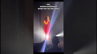 🚨 Mariah the Scientist reacts to a fan calling her thick while performing
